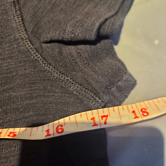 Medium Blue Gray Tee in the color black. - Picture 4 of 4